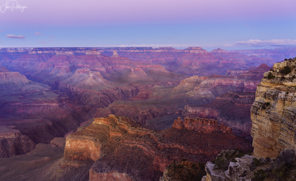 Sunset Colors the Canyon At Yavapai Point Reedit by jgpittenger