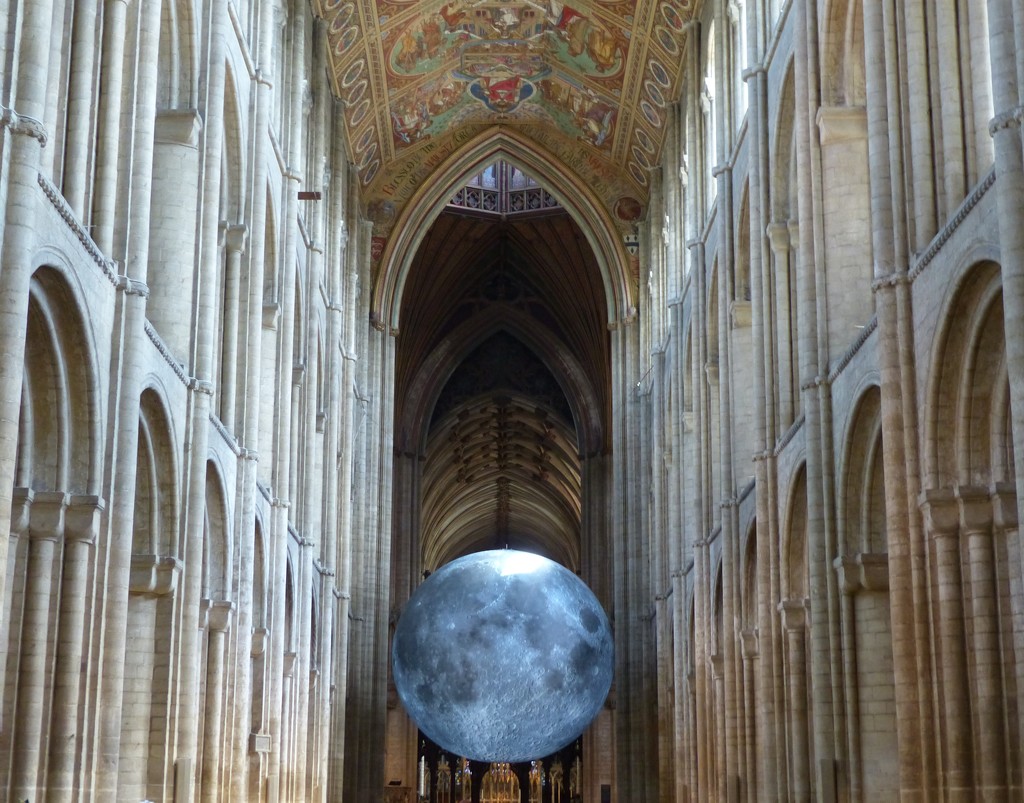 "Museum of the moon" by  Luke Jerram - Ely cathedral  by jokristina