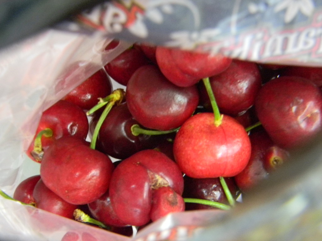 Cherries in Bag by sfeldphotos