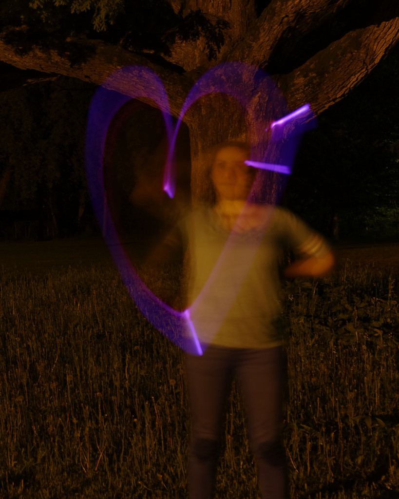 light painting heart by rminer