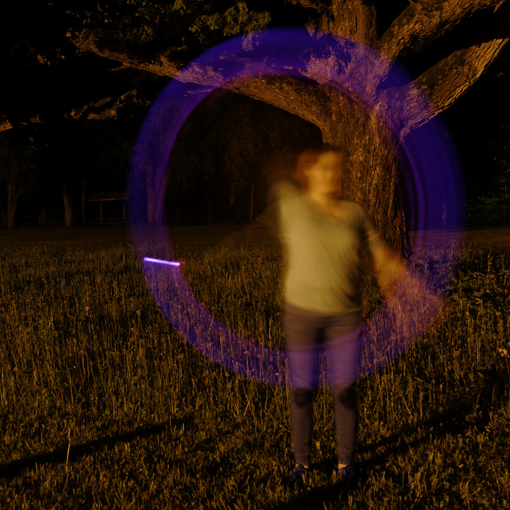 light painting circle by rminer