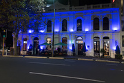17th Apr 2019 - Empire Tavern lights 3 of 5 Blue