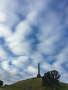 21st Apr 2019 - Fluffy clouds over one tree hill