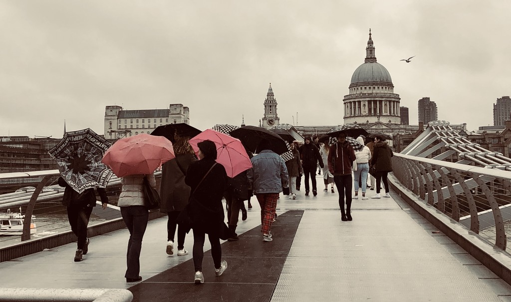 Wet, windy London by brigette