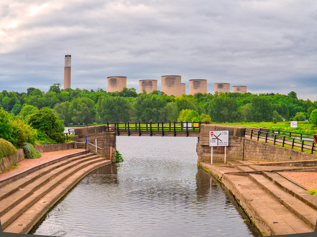 River Trent And Power Station by tonygig
