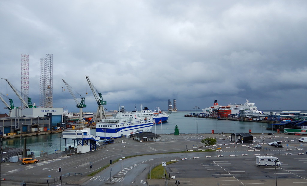 Ferry port at Fredrikshavn by busylady