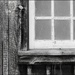 Barn Window in Black and White by olivetreeann