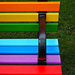 rainbow bench by summerfield