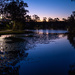 Lake at dusk by sugarmuser