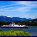 Traffic on the Columbia River by hjbenson