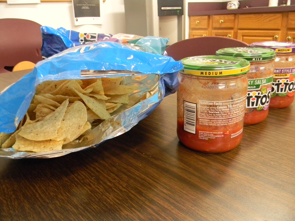 Chips and Salsa in Breakroom  by sfeldphotos
