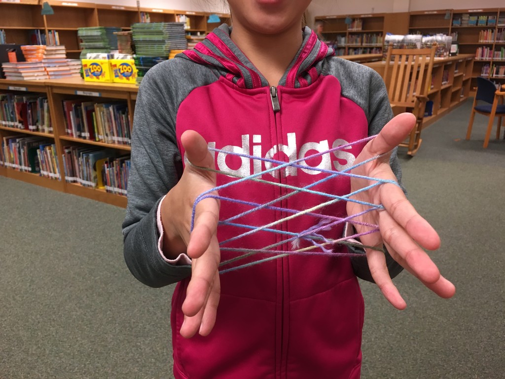 I taught the fifth graders how to do cat’s cradle today by wiesnerbeth
