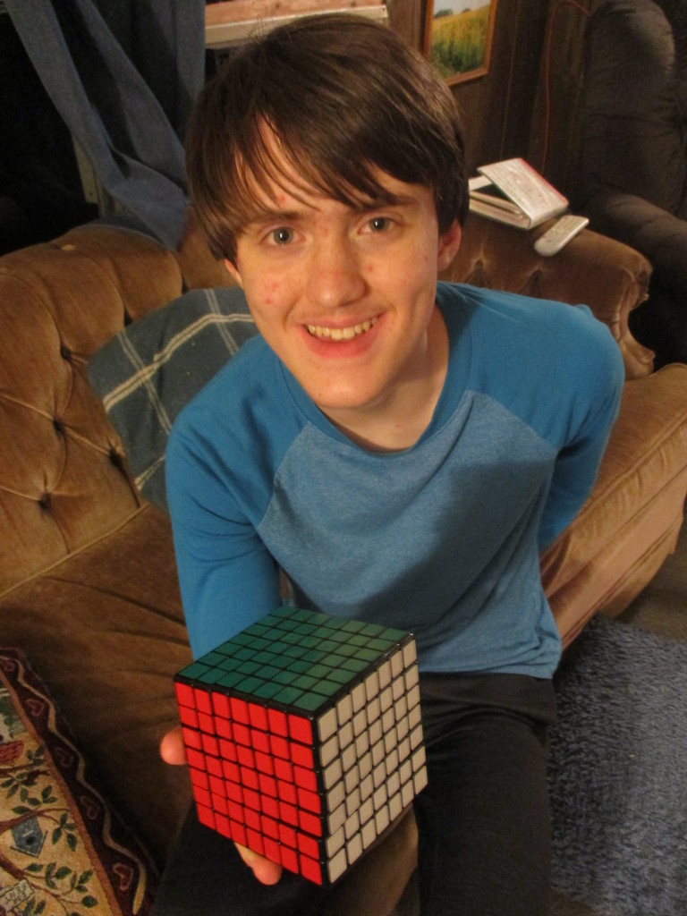 Solved a New Cube by julie