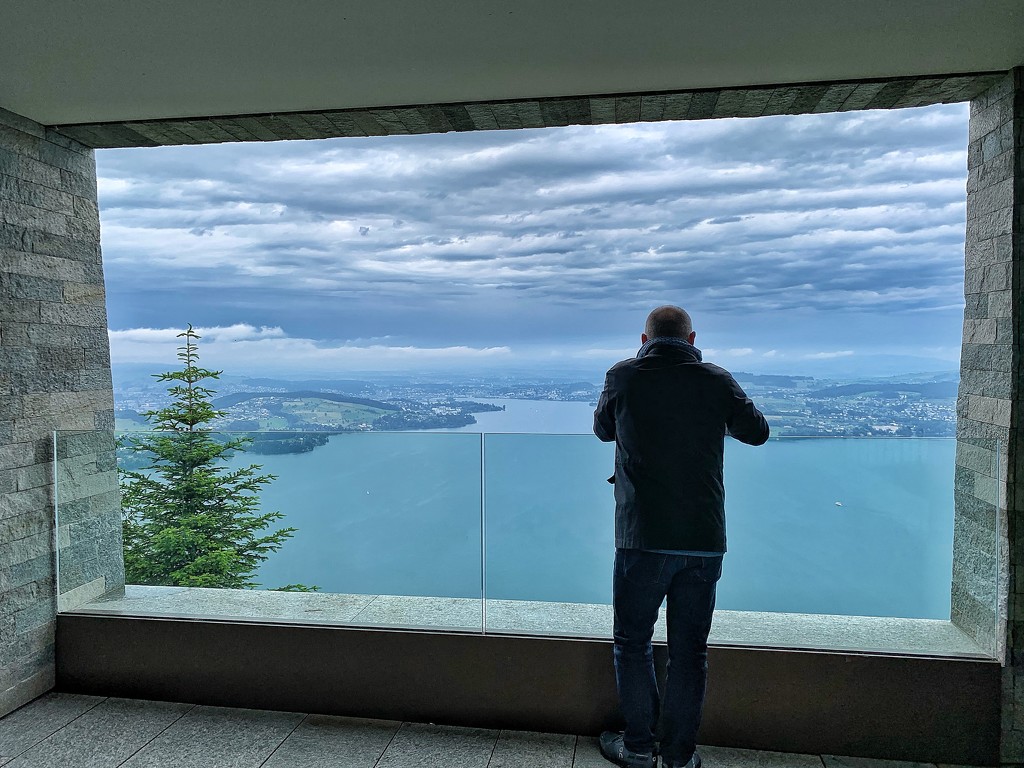 My husband admiring the view.  by cocobella