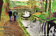 12th Jun 2019 - A walk by the canal (painting)