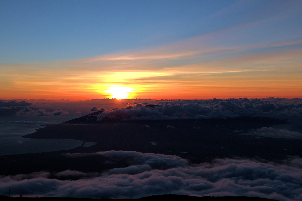 Haleakala Crater 10023 ft - Sunset by gtoolman8