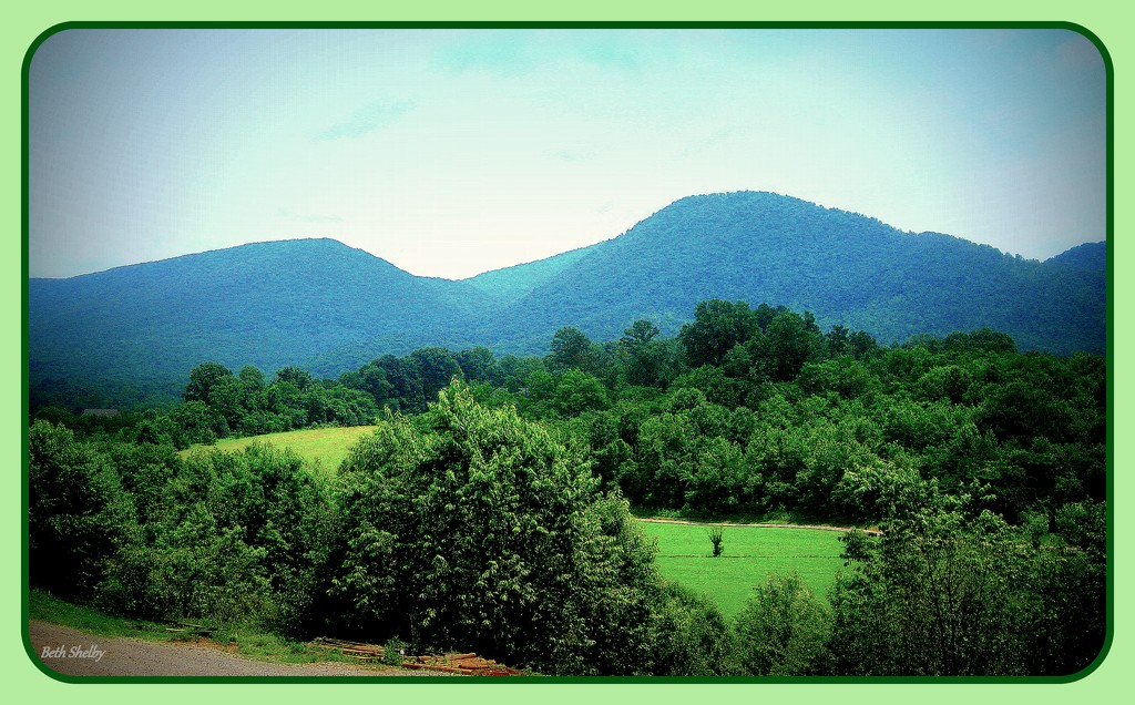 A View of the Blue Ridge Mountains. by vernabeth