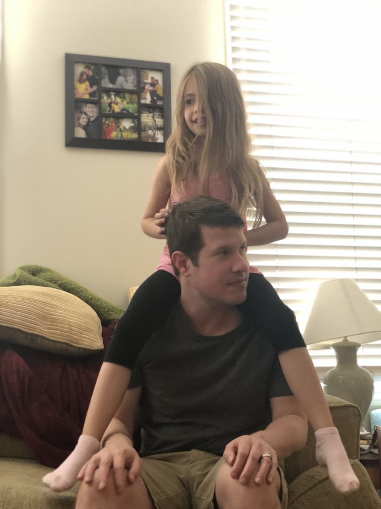 She’s getting too big for dad’s shoulders  by mdoelger