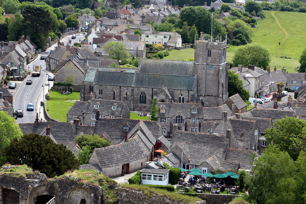 29th May View from Corfe Castle by valpetersen