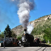 21st Jun 2019 - The Durango steam-driven locomotive in town