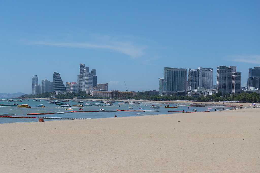 The Beach and Backdrop on a beautiful Sunny Day by lumpiniman