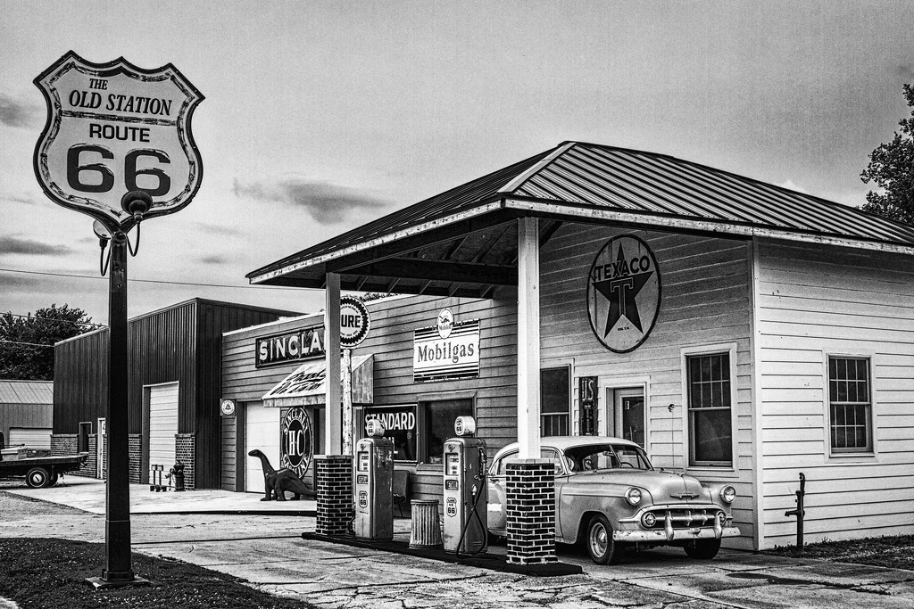 Old Station Route 66  by kvphoto