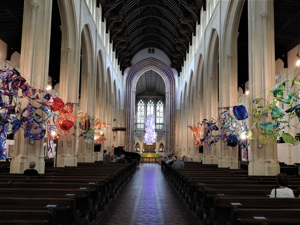  Inside St Edmondsbury Cathedral, Bury St Edmonds by susiemc
