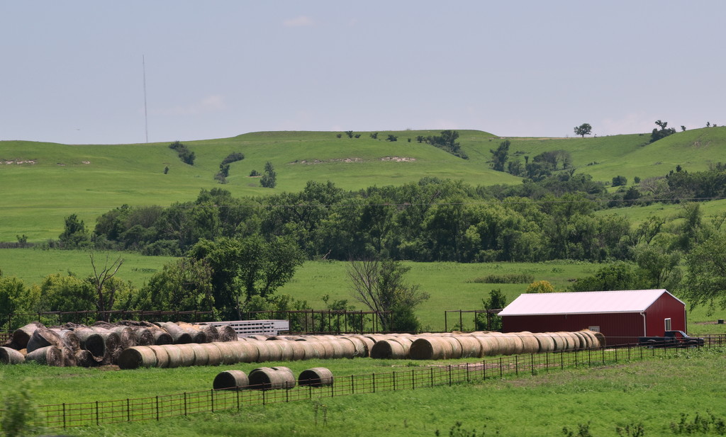A Few Hay Bales in Kansas by genealogygenie