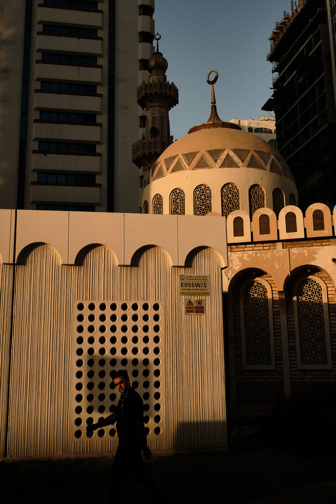 Sunset at the mosque by stefanotrezzi