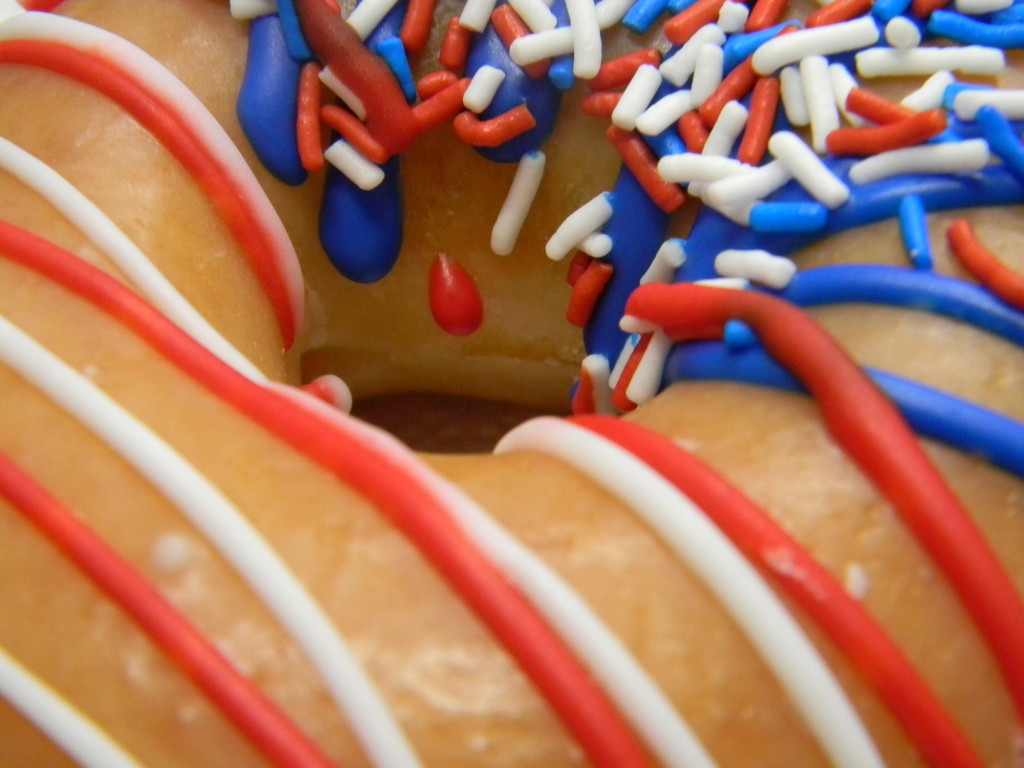 American Flag Donut  by sfeldphotos