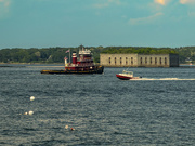 6th Jul 2019 - Tugboat and Fort Gorges