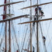Rigging climbing on a Tall Ship by bruni