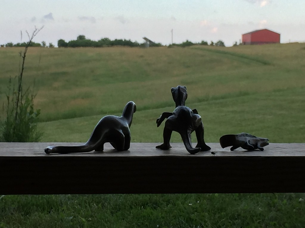 The dinosaurs take in the view by mcsiegle