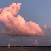 Clouds and sailboat at sunset, Ashley River at Charleston Harbor by congaree