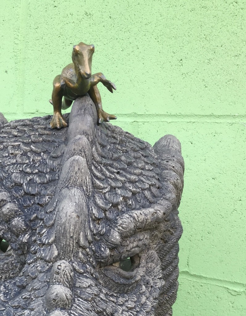 Allosaurus meets Dragon by mcsiegle