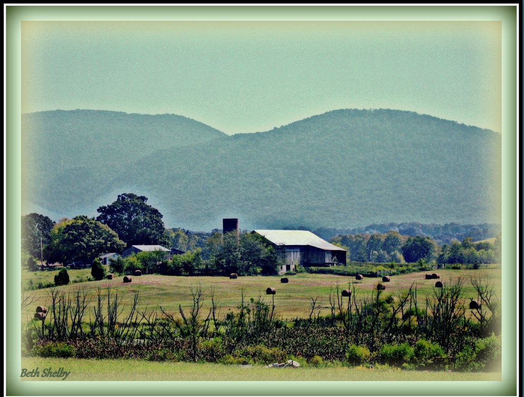 Farm At The Foot Of The Hill by vernabeth