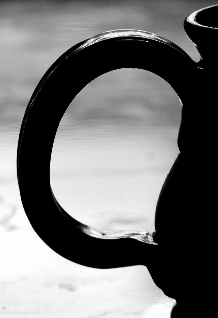 Cup handle in BW by homeschoolmom