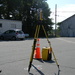 Surveying Equipment in Parking Lot by sfeldphotos