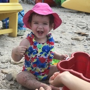 19th Jul 2019 -  Ellie’s first day at the beach 