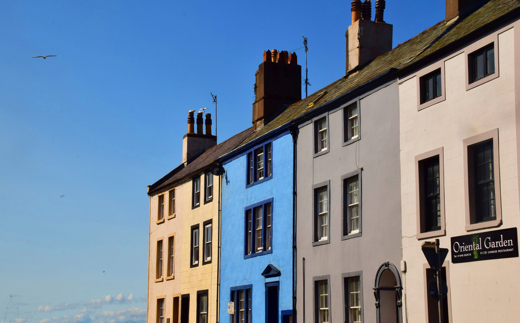 blue house, blue sky by ianmetcalfe