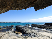 22nd Jul 2019 - Looking towards the Gold Coast from a shallow cave at Currumbin