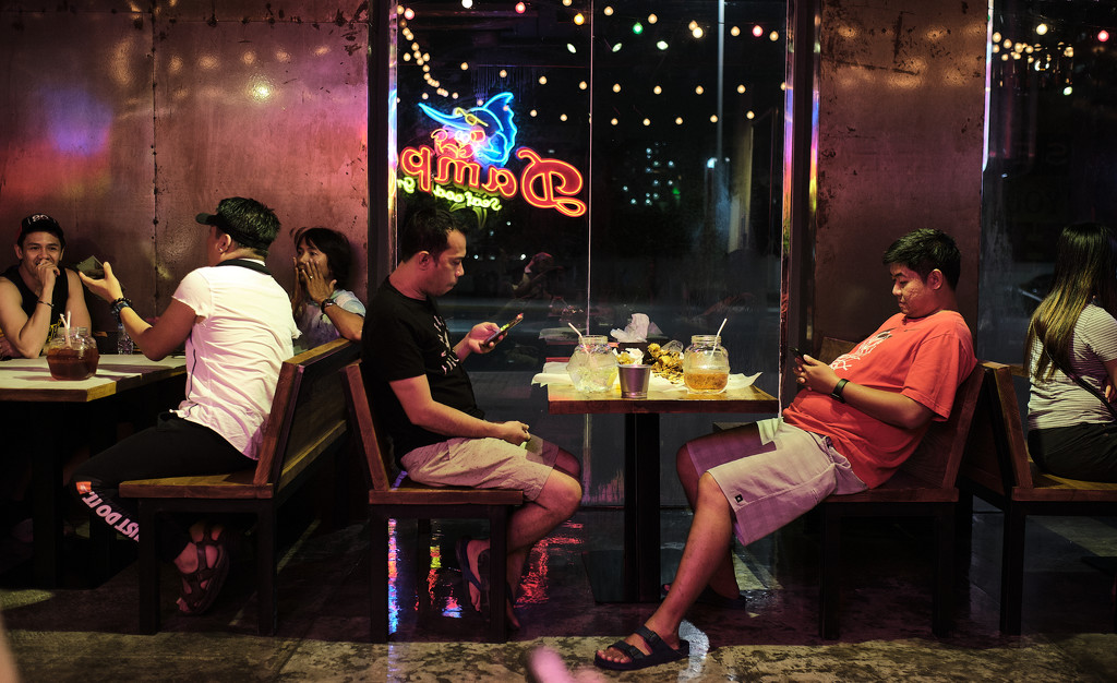 Dinner out, phones in by stefanotrezzi