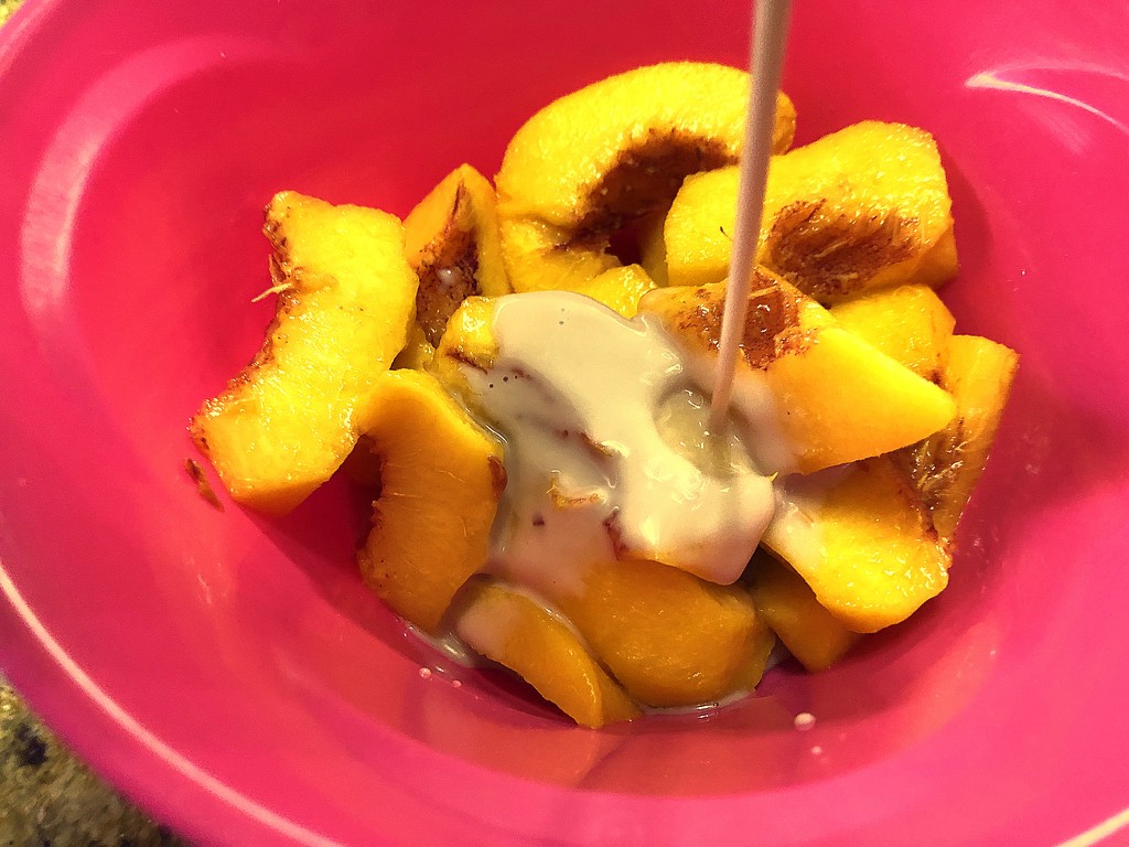 Peaches and cream(er) by homeschoolmom