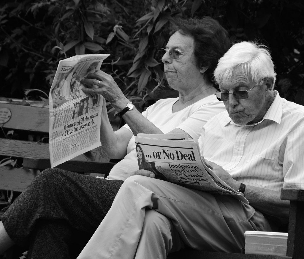 Reading the news by ianmetcalfe