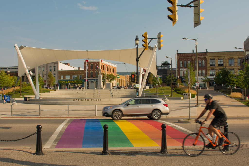 Rainbow crosswalk by mgmurray