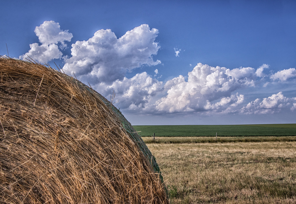 clouds and hay by aecasey