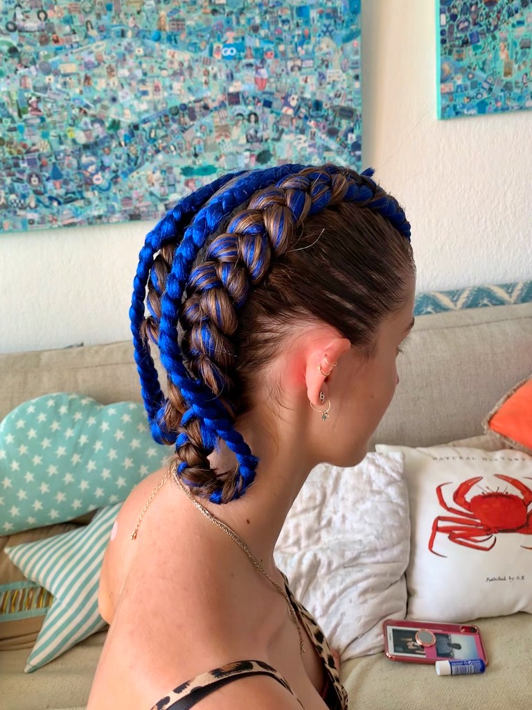 Blue braids.  by cocobella