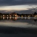 Early evening after sunset at Colonial Lake, Charleston by congaree