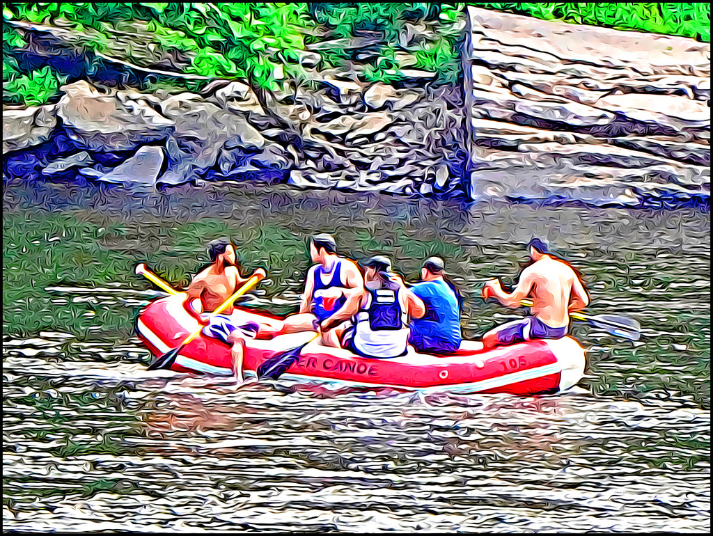 Rubber Rafting on the Delaware by olivetreeann