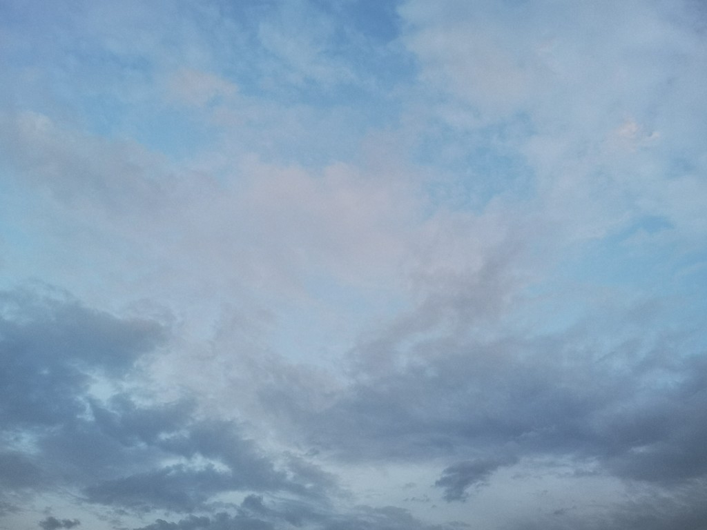 Cloudy evening sky by plainjaneandnononsense